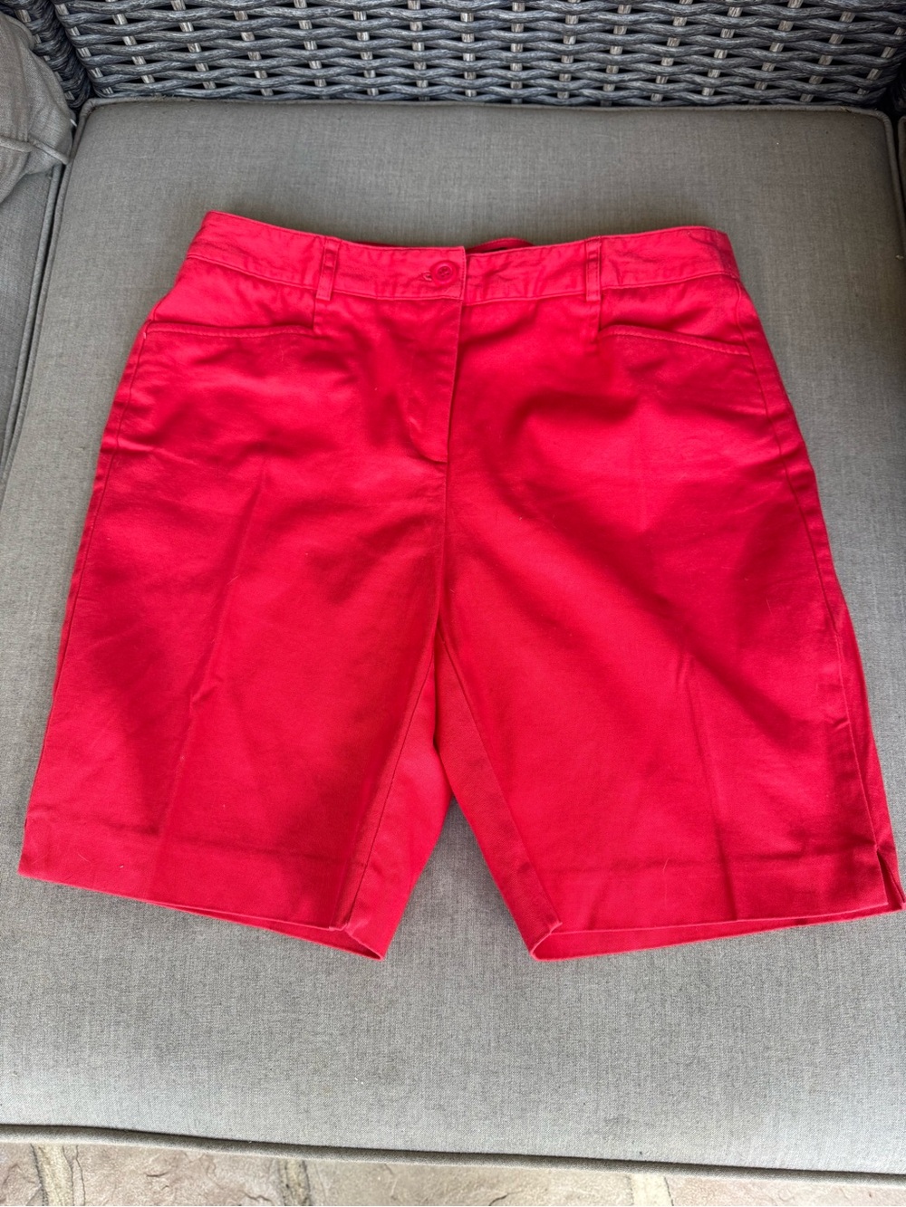Counterparts, Red, Bermuda Shorts, Size 10P